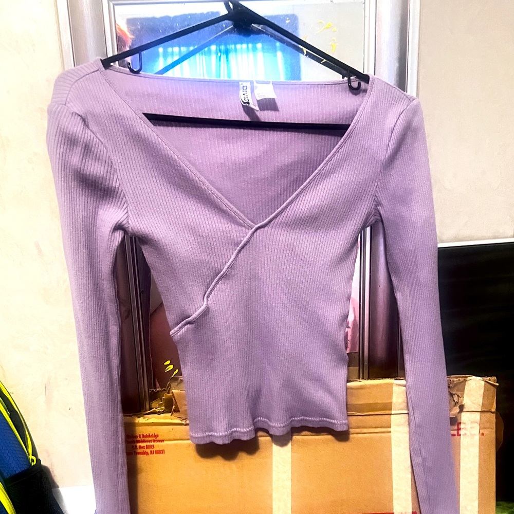 h&m low cut top